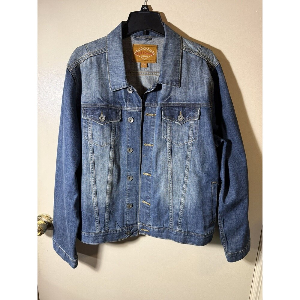 Men’s Red Camel Denim Jacket XXL